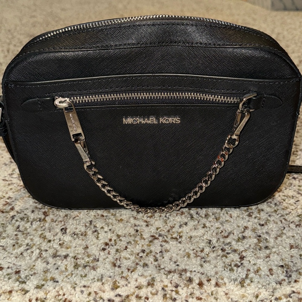 Jet Set Michael Kors Black Crossbody Bag